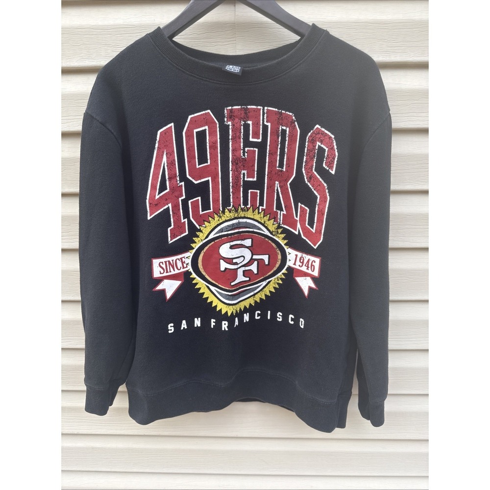 Y2K San Francisco 49ers NFL Team Sweatshirt  Black Size Small